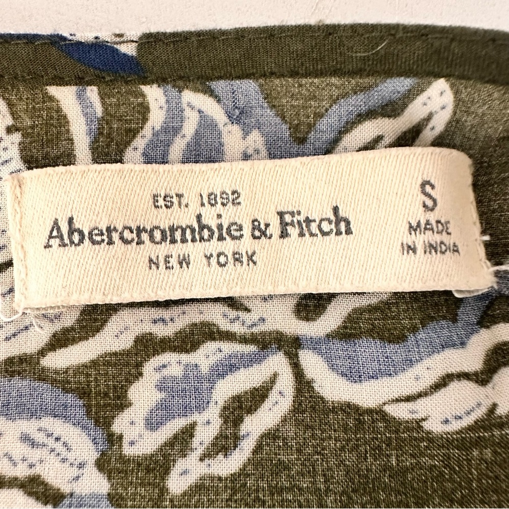 90s ABERCROMBIE & FITCH | Boho Floral Bell Sleeve Festival Romper Cottagecore - Picture 5 of 7